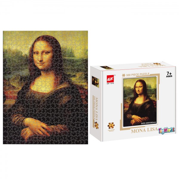 Παζλ 500 τεμ mona lisa 23x18x5cm ToyMarkt 891779