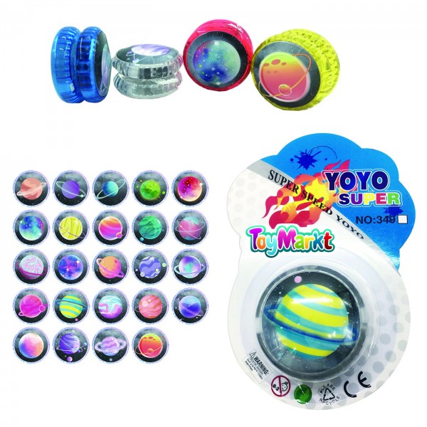 Yoyo (γιογιό) πλανήτες με φως σε καρτέλα 12x17cm ToyMarkt 913320