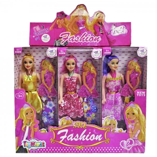 Κούκλα fashion σε κουτί 10x30cm ToyMarkt 922022