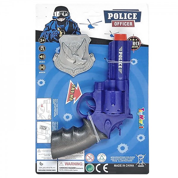 Περίστροφο μπαταρίας police try me 15x23x3cm ToyMarkt 88810