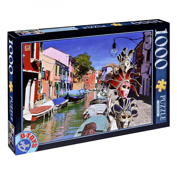 Παζλ 1000 τεμ burano ιταλία 39x27cm D-toys