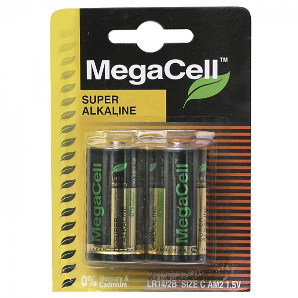 Μπαταρίες Αλκαλικές Μεσαία C *  MegaCell