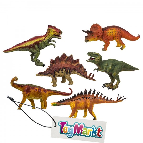 Δεινόσαυροι 6 σχέδια 16cm μεχρι 18cm ToyMarkt 911138