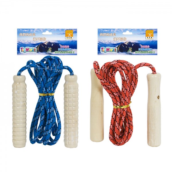 Σχοινάκι παιδικό (skipping rope) ξύλινο 2,6m ToyMarkt 911153