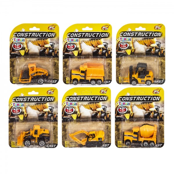 Καρτέλα 1 τεμ die cast δομικά 8cm 11x14cm ToyMarkt 912768