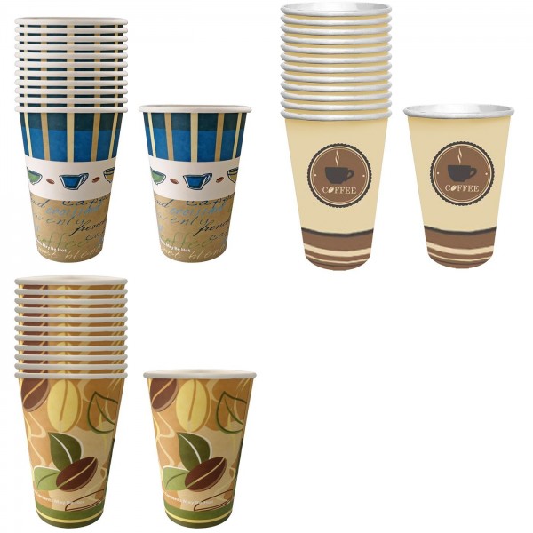 Ποτήρια Χάρτινα Μεγάλα πακ=50τεμ 480ml (16oz) 14x9cm Homie 1001972