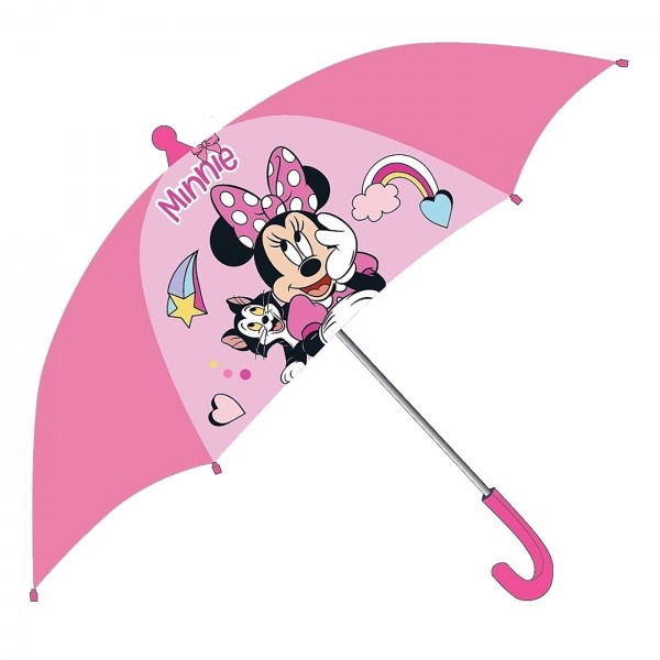 Ομπρέλα Minnie Ροζ-Άσπρο H60cm,Φ70cm Disney WD21488