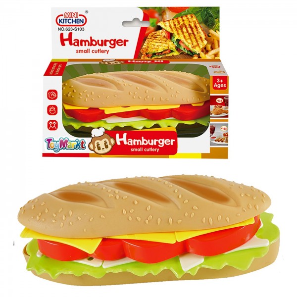 Hamburger diy σε κουτί 15x12x7cm ToyMarkt 971189