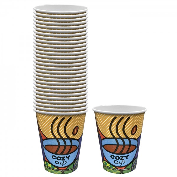 Ποτήρι Χάρτινο 12oz 50τεμ 400ml (12oz), 11x9cm Homie 1002106