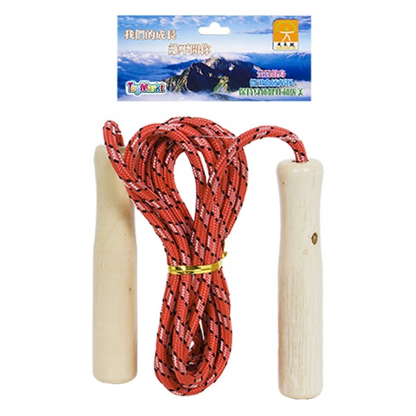 Σχοινάκι παιδικό (skipping rope) ξύλινο 2,6m ToyMarkt 911153