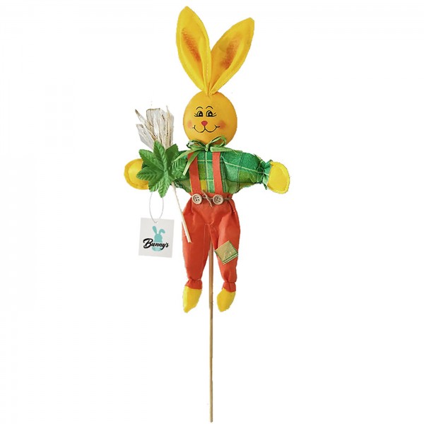 Λαγός με Στάχι σε Καλάμι 58cm (κούκλα 40cm) Bunny's 931603