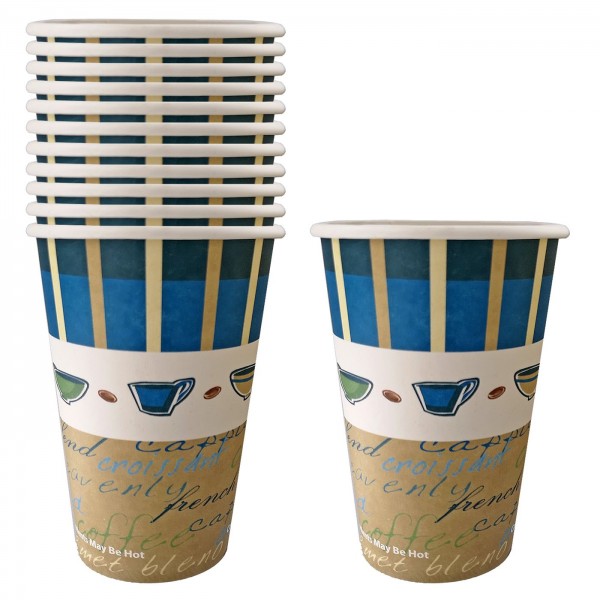 Ποτήρια Χάρτινα Μεγάλα πακ=50τεμ 480ml (16oz) 14x9cm Homie 1001972